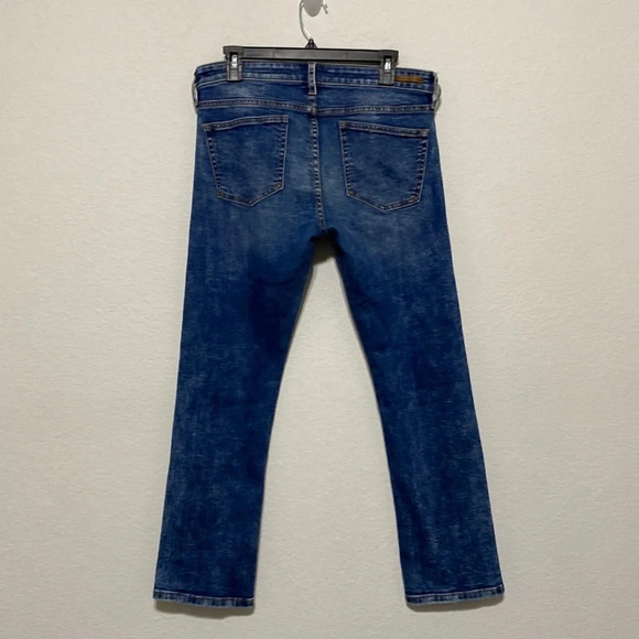 Anthro Pilcro and the Letterpress High Waisted Distressed Slim Straight Jeans 30 - Picture 2 of 9
